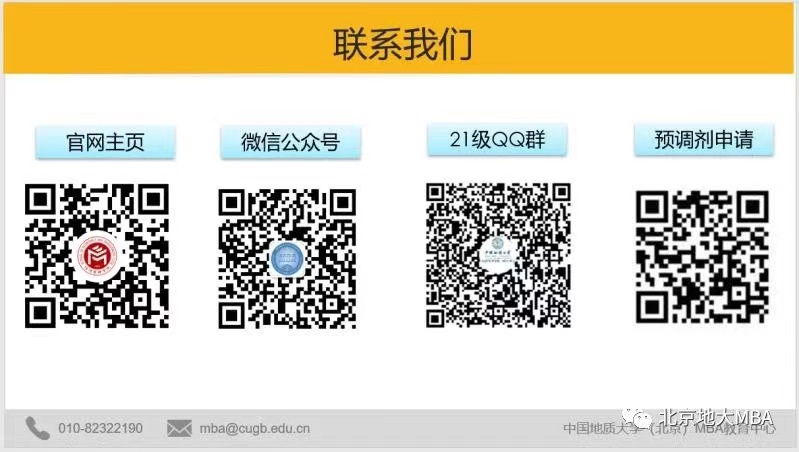 中国地质大学（北京）2021年MBA调剂意向信息登记表