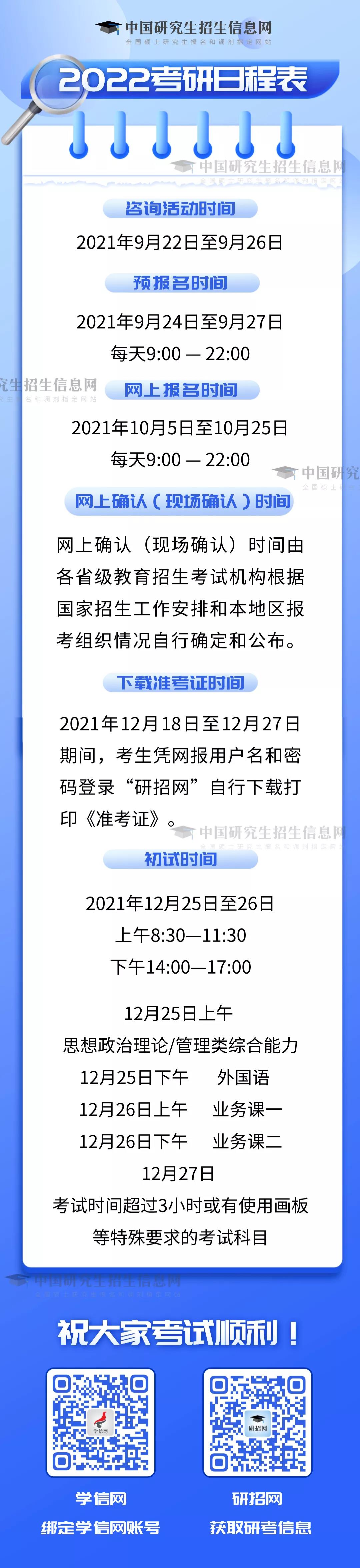 2022考研时间定了！正式网报时间有变化！