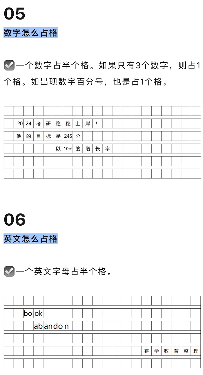 25年MBA联考：管综写作标点符号占格规范！
